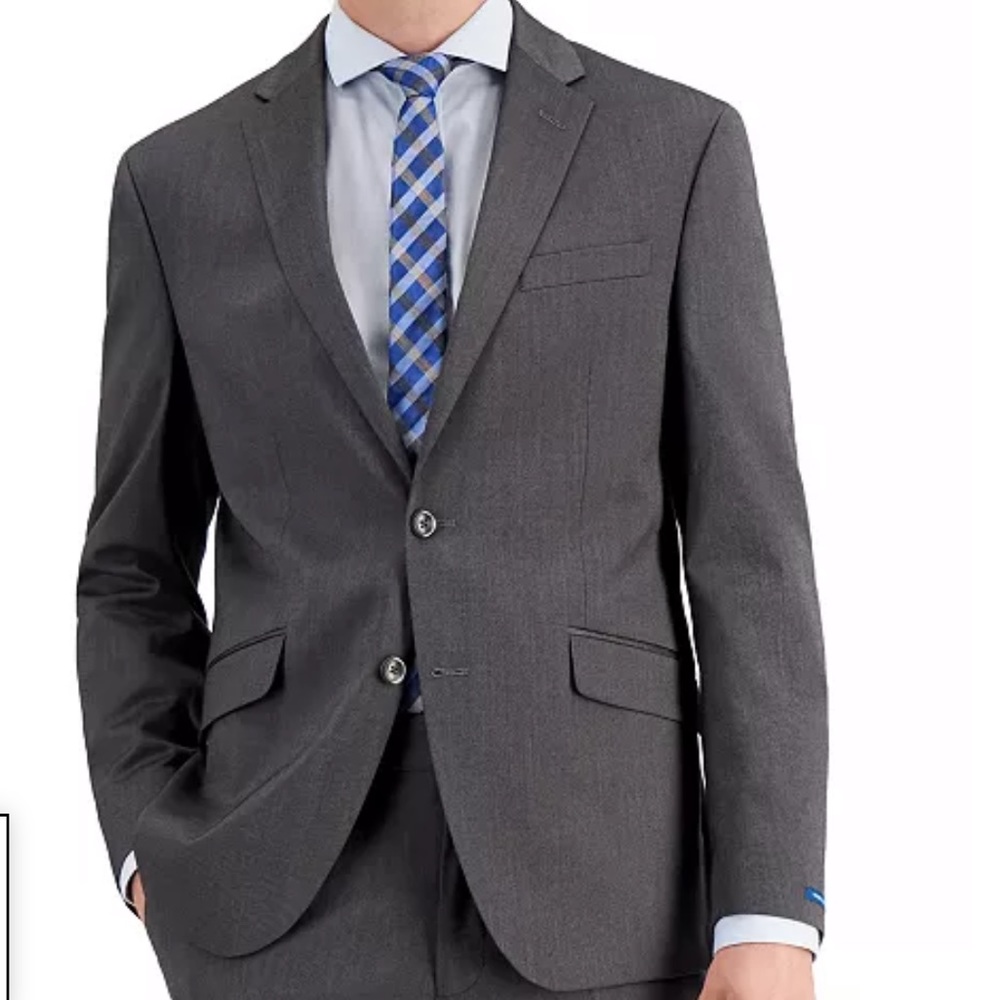 Kenneth Cole Reaction Men's Gray Blazer Jacket Size 42R